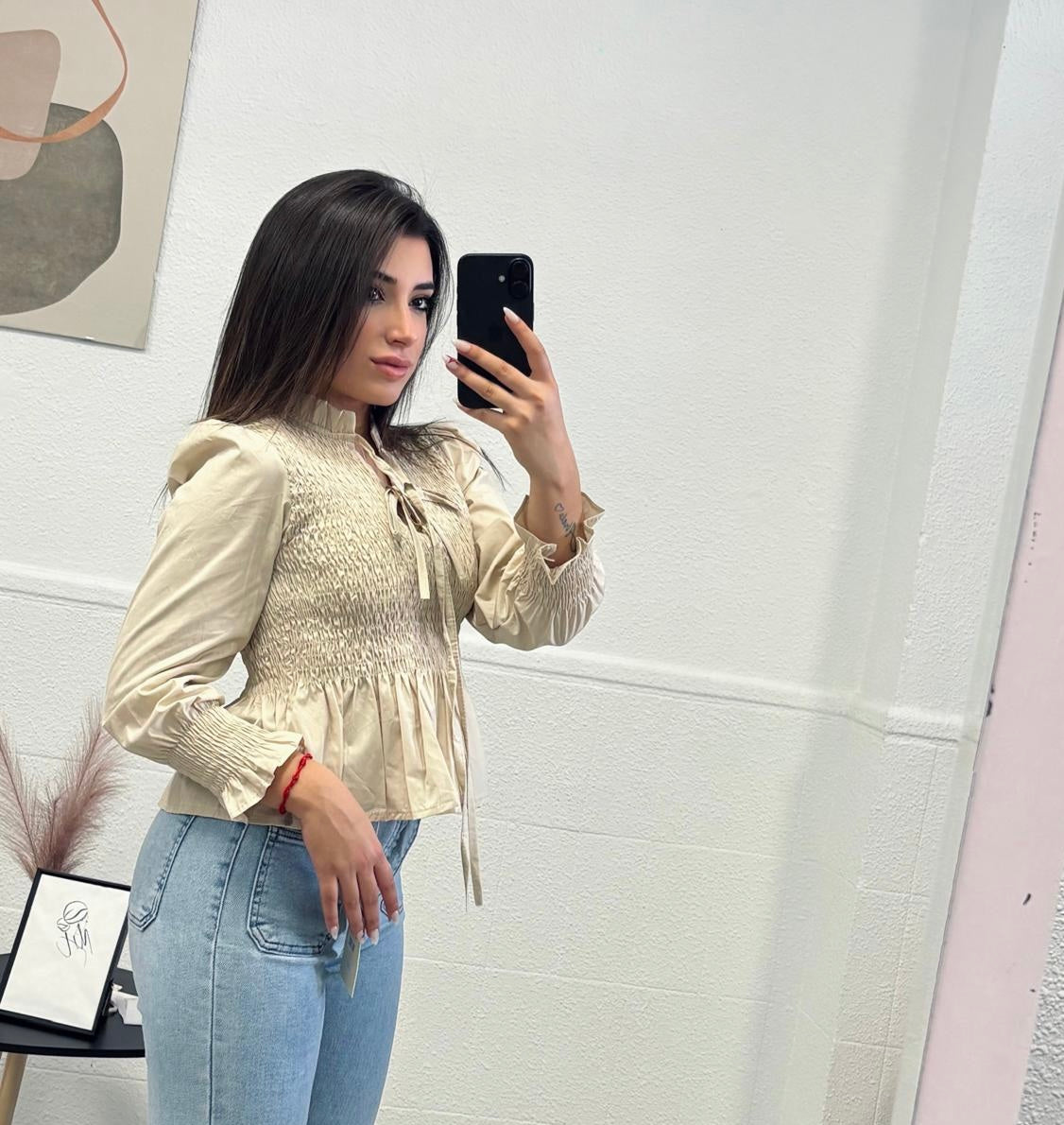 Camisa panal de abejas